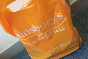 Spook at carrier bag